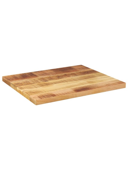 Pöytälevy 60x50x2,5 cm suorakaide karkea täysi mangopuu