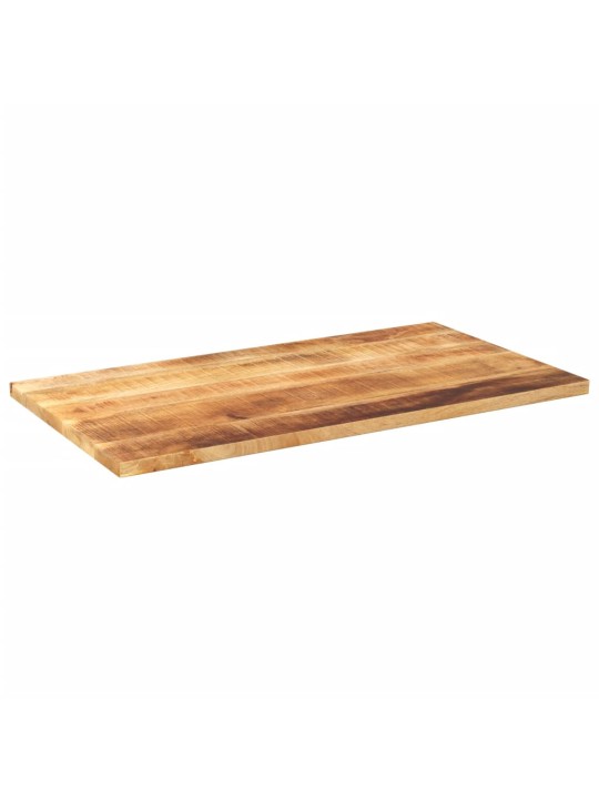 Pöytälevy 120x50x2,5 cm suorakaide karkea täysi mangopuu