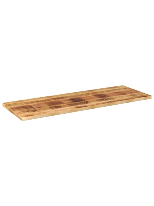 Pöytälevy 140x50x2,5 cm suorakaide karkea täysi mangopuu
