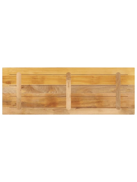 Pöytälevy 140x50x2,5 cm suorakaide karkea täysi mangopuu
