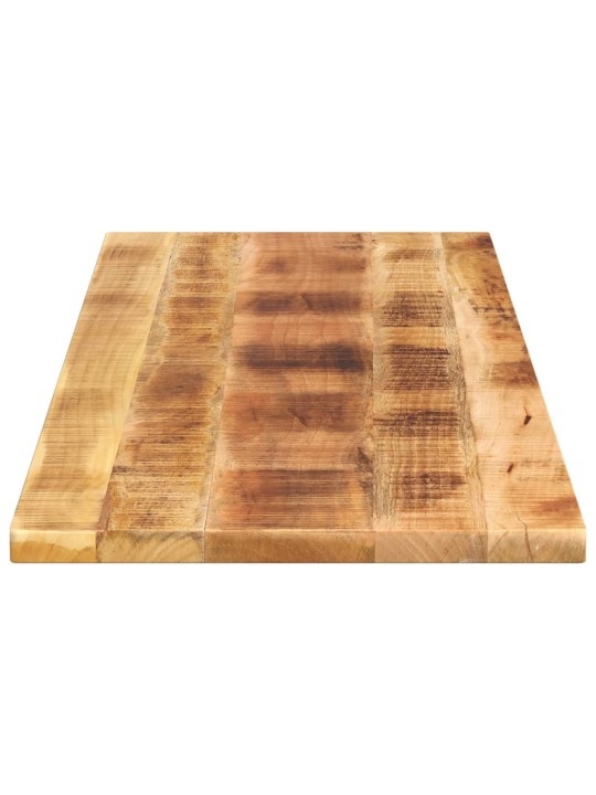 Pöytälevy 140x60x2,5 cm suorakaide karkea täysi mangopuu