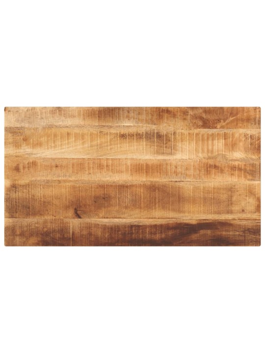 Pöytälevy 100x70x2,5 cm suorakaide karkea täysi mangopuu
