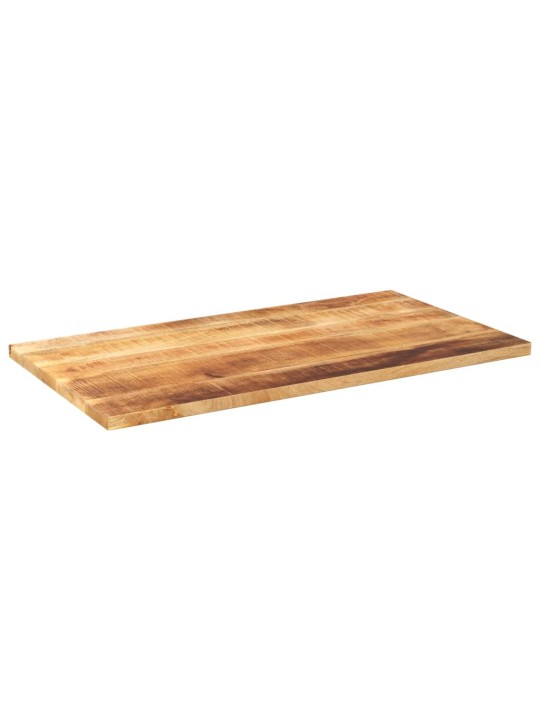 Pöytälevy 100x70x2,5 cm suorakaide karkea täysi mangopuu