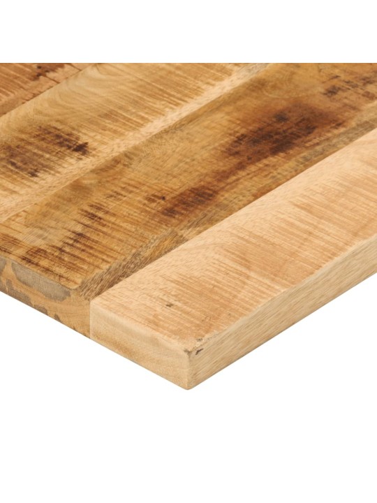 Pöytälevy 100x70x2,5 cm suorakaide karkea täysi mangopuu