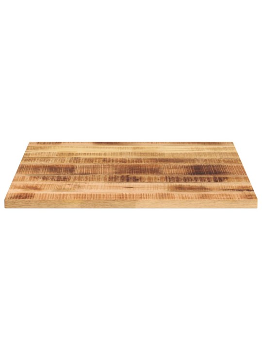 Pöytälevy 80x80x3,8cm neliönmuotoinen massiivipuu, karkea mango