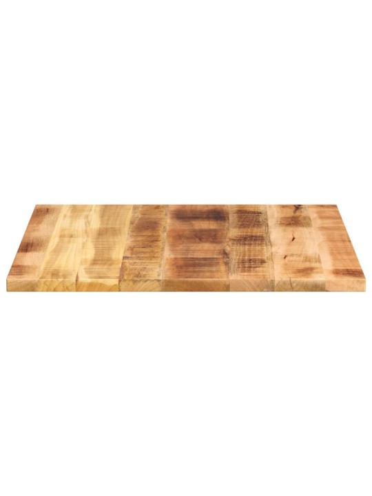 Pöytälevy 80x80x3,8cm neliönmuotoinen massiivipuu, karkea mango