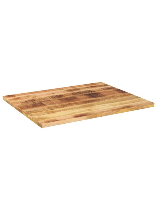 Pöytälevy 90x80x3,8 cm suorakulmainen massiivipuu karkea mango