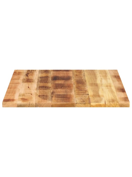 Pöytälevy 90x80x3,8 cm suorakulmainen massiivipuu karkea mango
