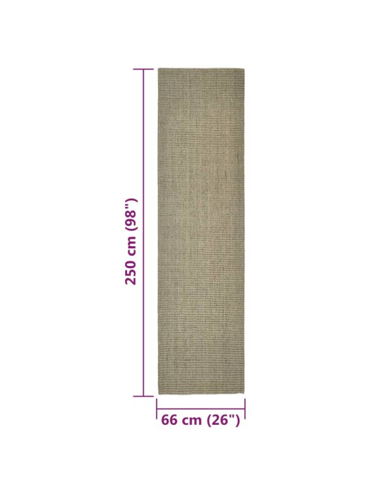 Sisalmatto raapimispuulle taupe 66x250 cm