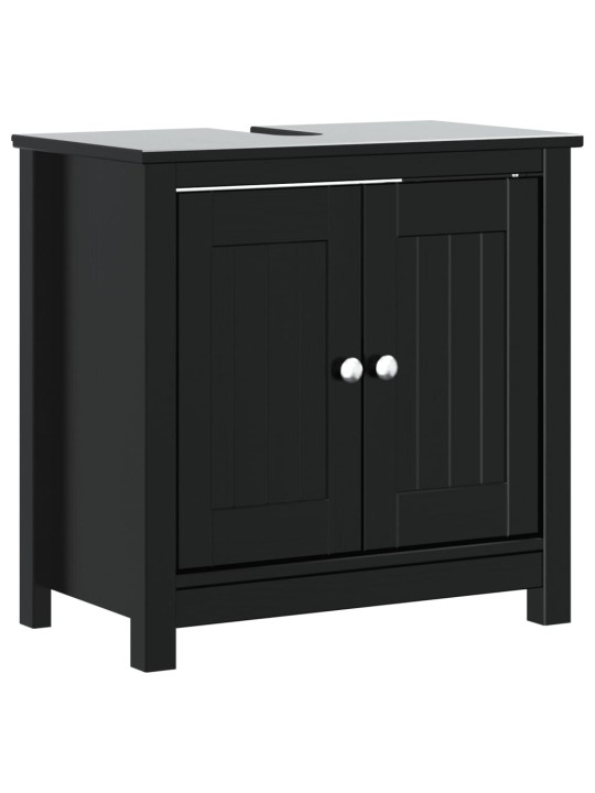 Kylpyhuoneen allaskaappi berg musta 60x34x59 cm täysi mänty
