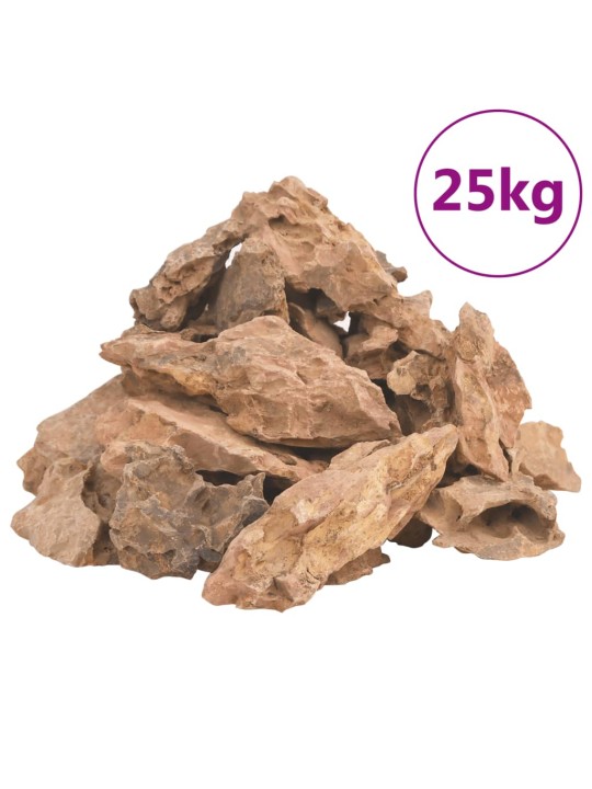 Lohikäärmekivet 25 kg ruskea 1-10 cm