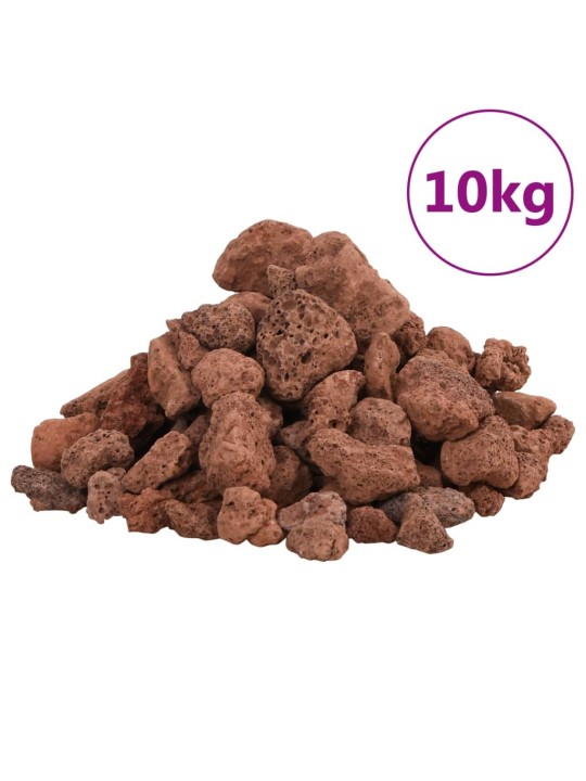 Vulkaaniset kivet 10 kg punainen 1-2 cm