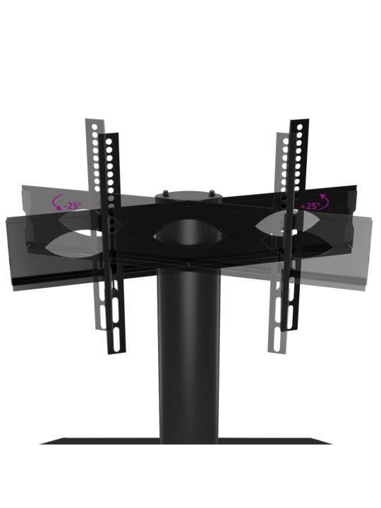 TV-taso kulmaan 2 tasoa 32-70" tv:lle musta