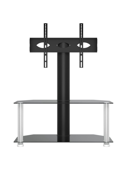 TV-taso kulmaan 2 tasoa 32-70" tv:lle musta ja hopea