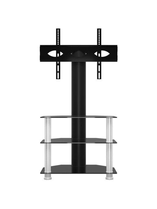 TV-taso kulmaan 3 tasoa 32-70" tv:lle musta ja hopea