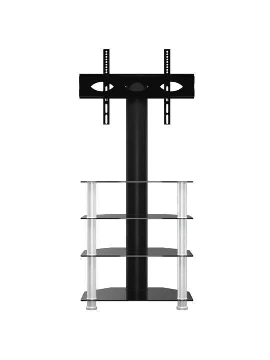 TV-taso kulmaan 4 tasoa 32-70" tv:lle musta ja hopea