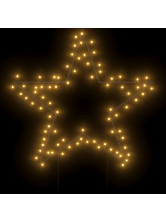Joulutähti valokoriste piikeillä 80 LED-valoa 60 cm