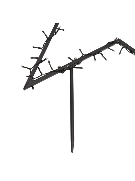 Joulutähti valokoriste piikeillä 80 LED-valoa 60 cm