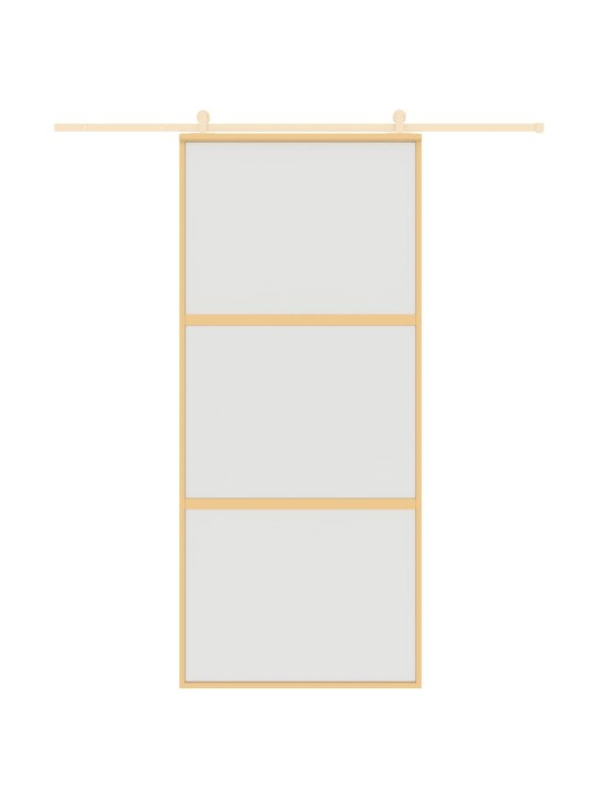 Liukuovi kulta 90x205 cm himmeä esg-lasi ja alumiini