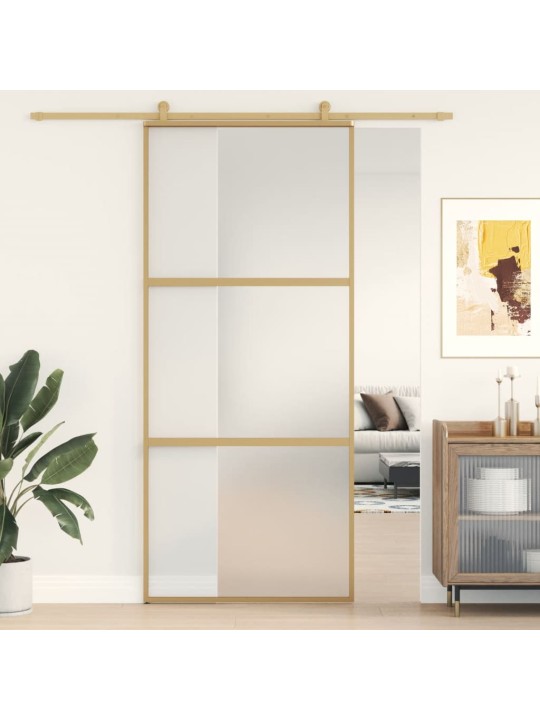 Liukuovi kulta 90x205 cm himmeä esg-lasi ja alumiini