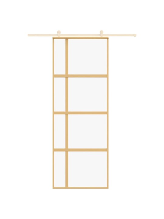 Liukuovi kulta 76x205 cm kirkas ESG-lasi ja alumiini