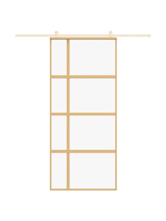 Liukuovi kulta 90x205 cm kirkas ESG-lasi ja alumiini