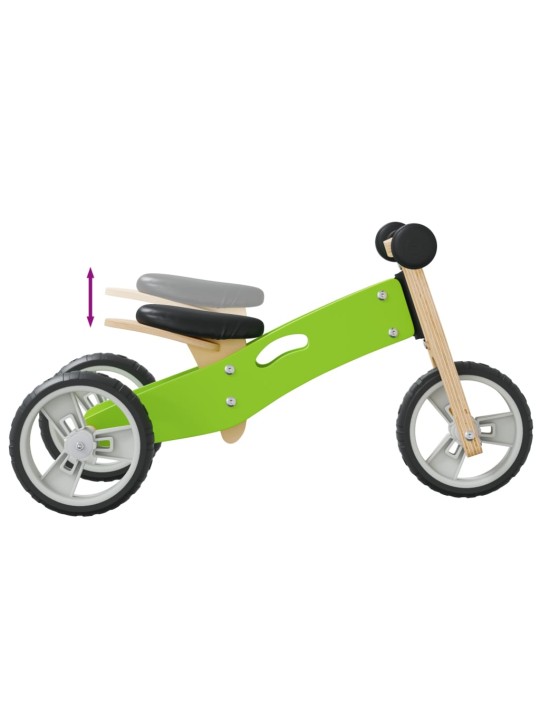 Tasapainopyörä lapsille 2-in-1 vihreä