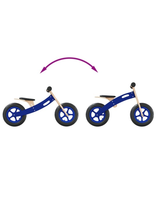 Tasapainopyörä lapsille ilmarenkailla sininen