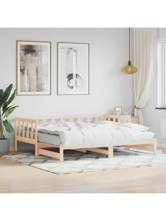 Vuodesohva rullilla 90x190 cm täysi mänty