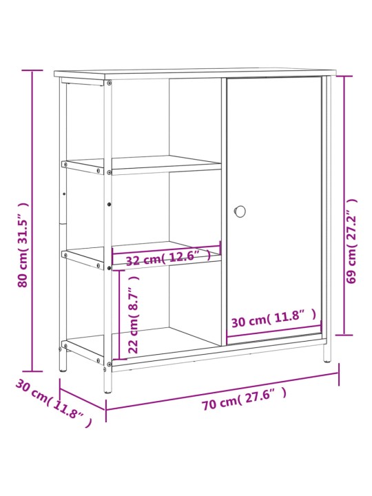 Senkki savutammi 70x30x80 cm tekninen puu