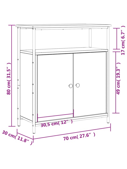 Senkki savutammi 70x30x80 cm tekninen puu