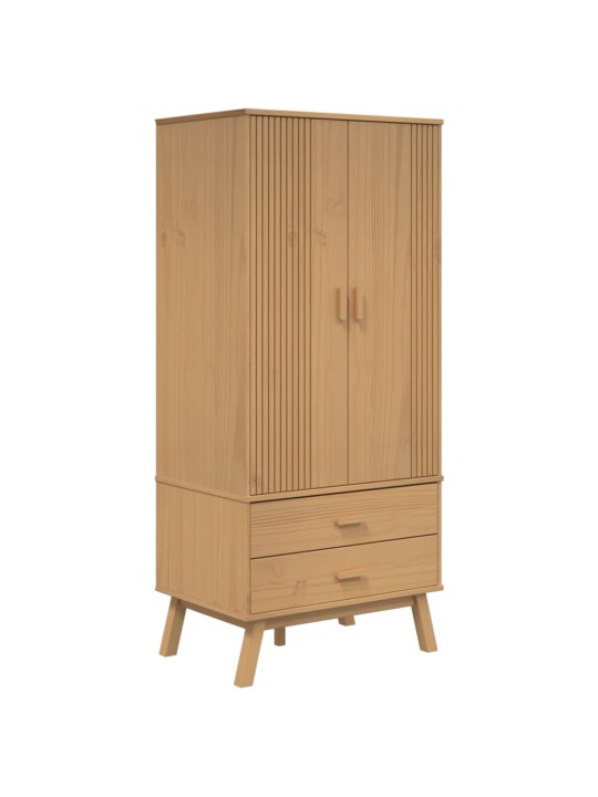 Vaatekaappi olden ruskea 76,5x53x172 cm täysi mänty