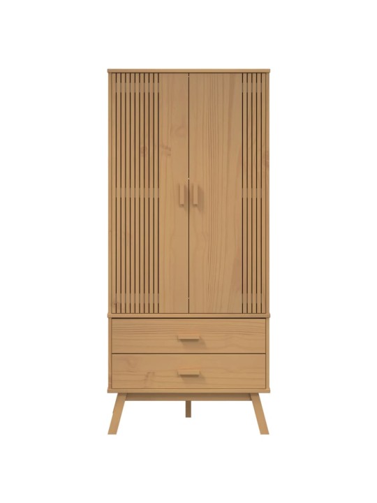 Vaatekaappi olden ruskea 76,5x53x172 cm täysi mänty