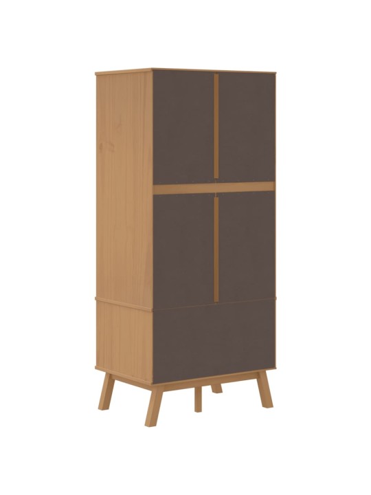 Vaatekaappi olden ruskea 76,5x53x172 cm täysi mänty