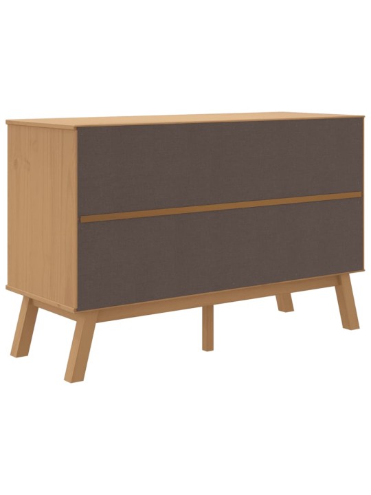 Senkki olden harmaa ja ruskea 114x43x73,5 cm täysi mänty