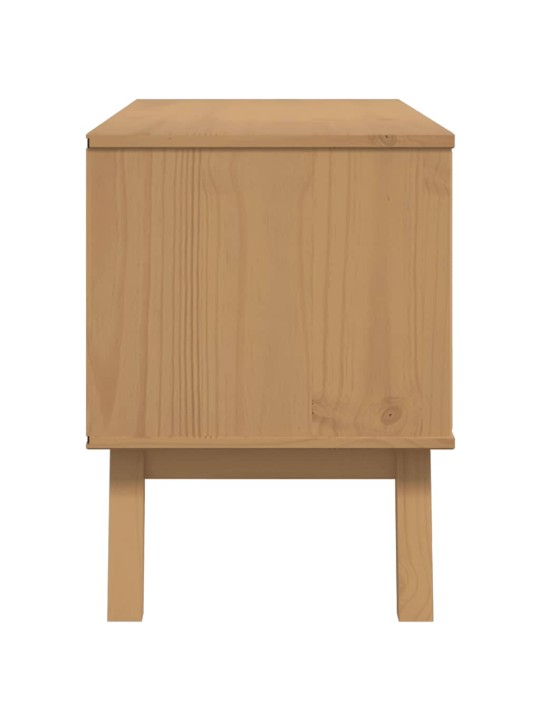 Tv-taso olden ruskea 114x43x57 cm täysi mänty