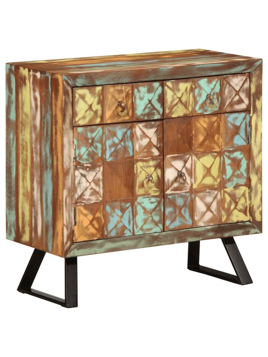 Lipasto monivärinen 70x35x70 cm kierrätetty täyspuu