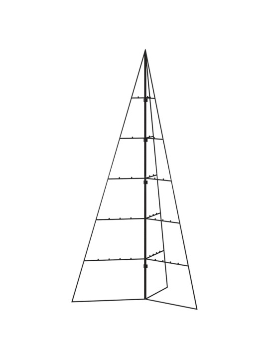 Metallinen koristejoulukuusi musta 100 cm