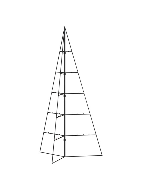 Metallinen koristejoulukuusi musta 100 cm