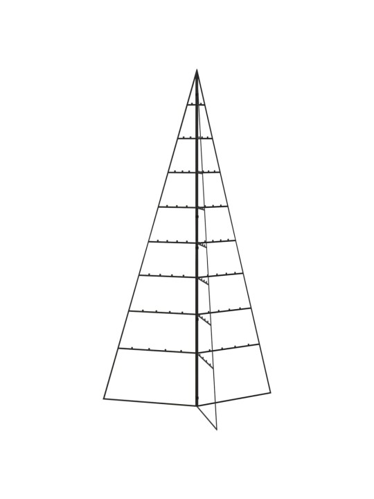 Metallinen koristejoulukuusi musta 180 cm