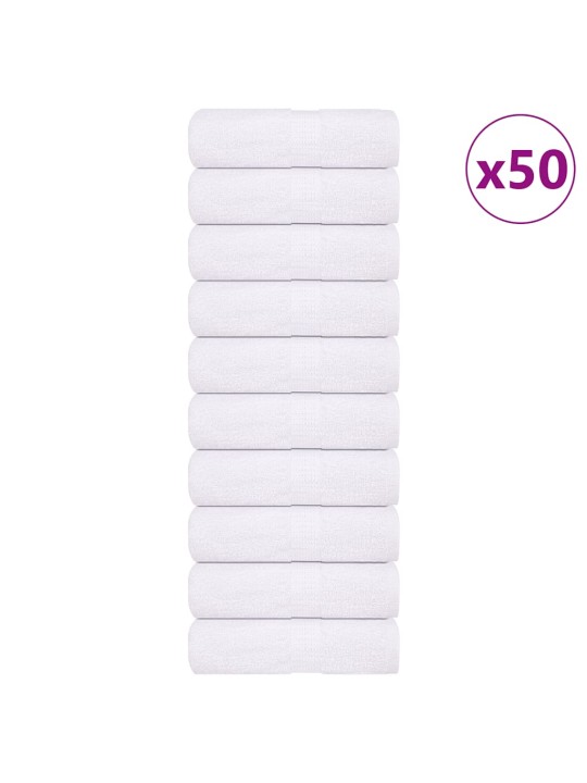 Pesulaput 50 kpl valkoinen 15x21 cm 360 gsm 100% puuvillaa
