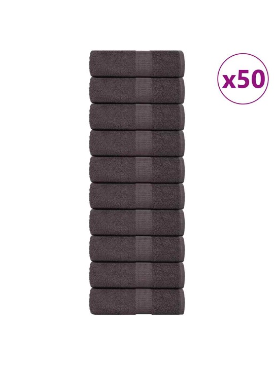 Vieraspyyhkeet 50 kpl frogn antrasiitti 30x50 cm 100% puuvilla