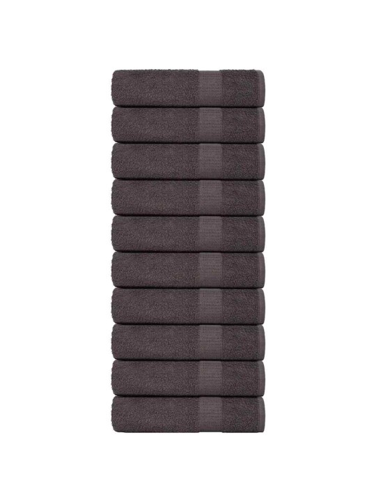Suihkupyyhkeet 10 kpl frogn antrasiitti 70x140 cm 100% puuvilla