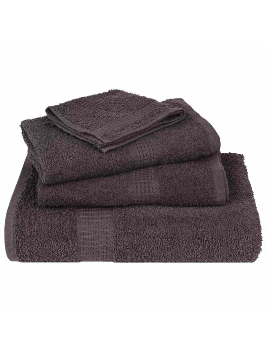 Suihkupyyhkeet 10 kpl frogn antrasiitti 70x140 cm 100% puuvilla