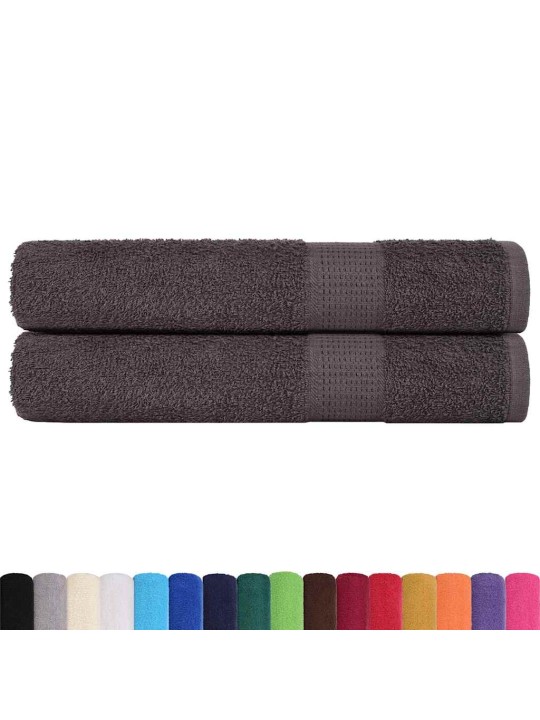 Saunapyyhkeet 2 kpl frogn antrasiitti 80x200 cm 100% puuvilla