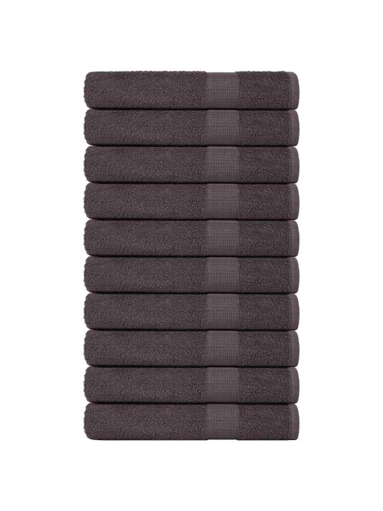 Saunapyyhkeet 10 kpl antrasiitti 80x200cm 360gsm 100% puuvillaa
