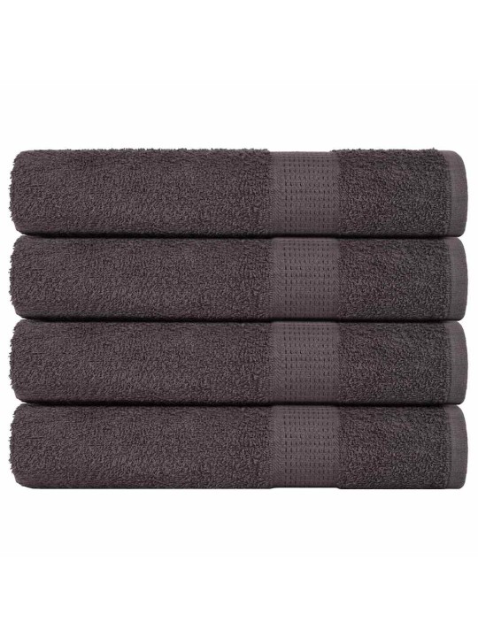 Pyyhkeet 4 kpl frogn antrasiitti 100x200 cm 100% puuvilla