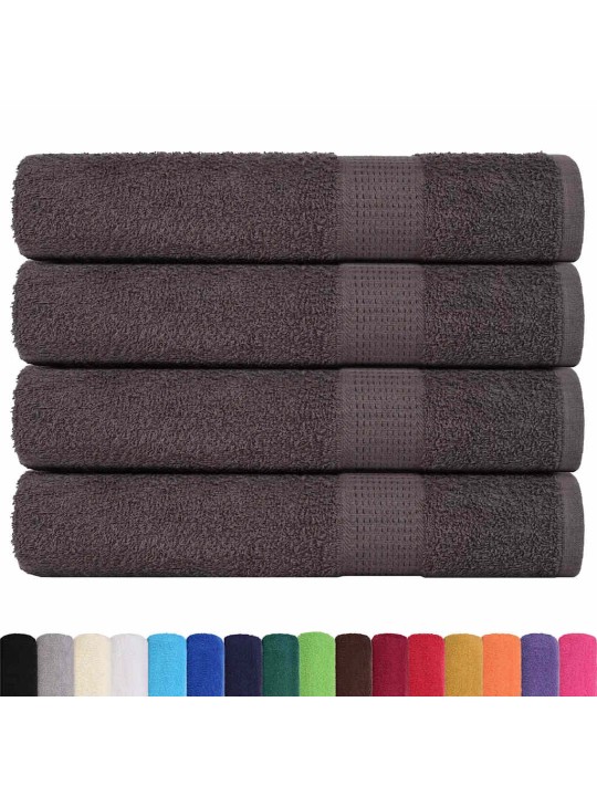 Pyyhkeet 4 kpl frogn antrasiitti 100x200 cm 100% puuvilla