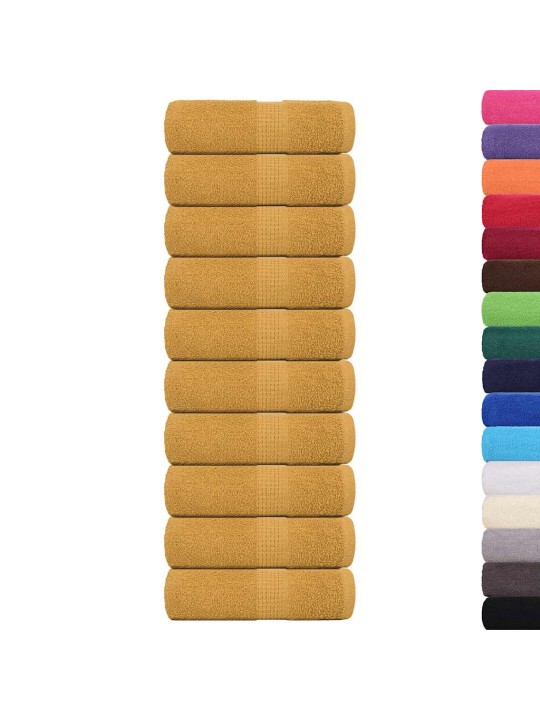 Saippuapyyhkeet 10 kpl frogn kulta 30x30 cm 100% puuvilla