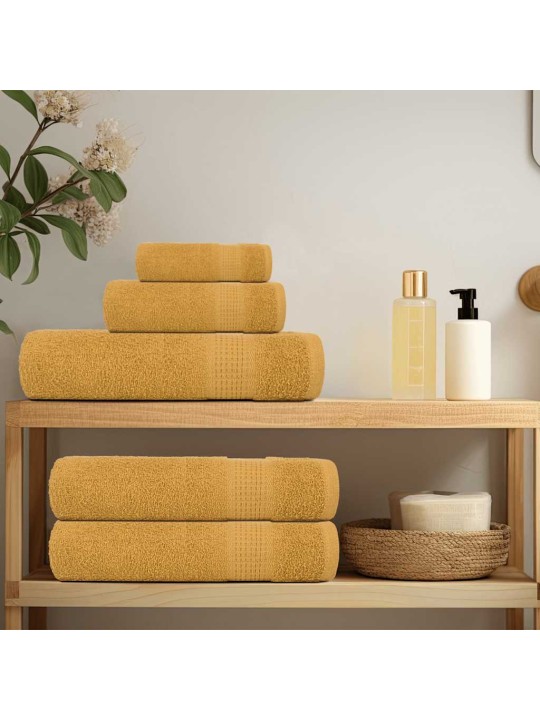 Suihkupyyhkeet 4 kpl frogn kulta 70x140 cm 100% puuvilla